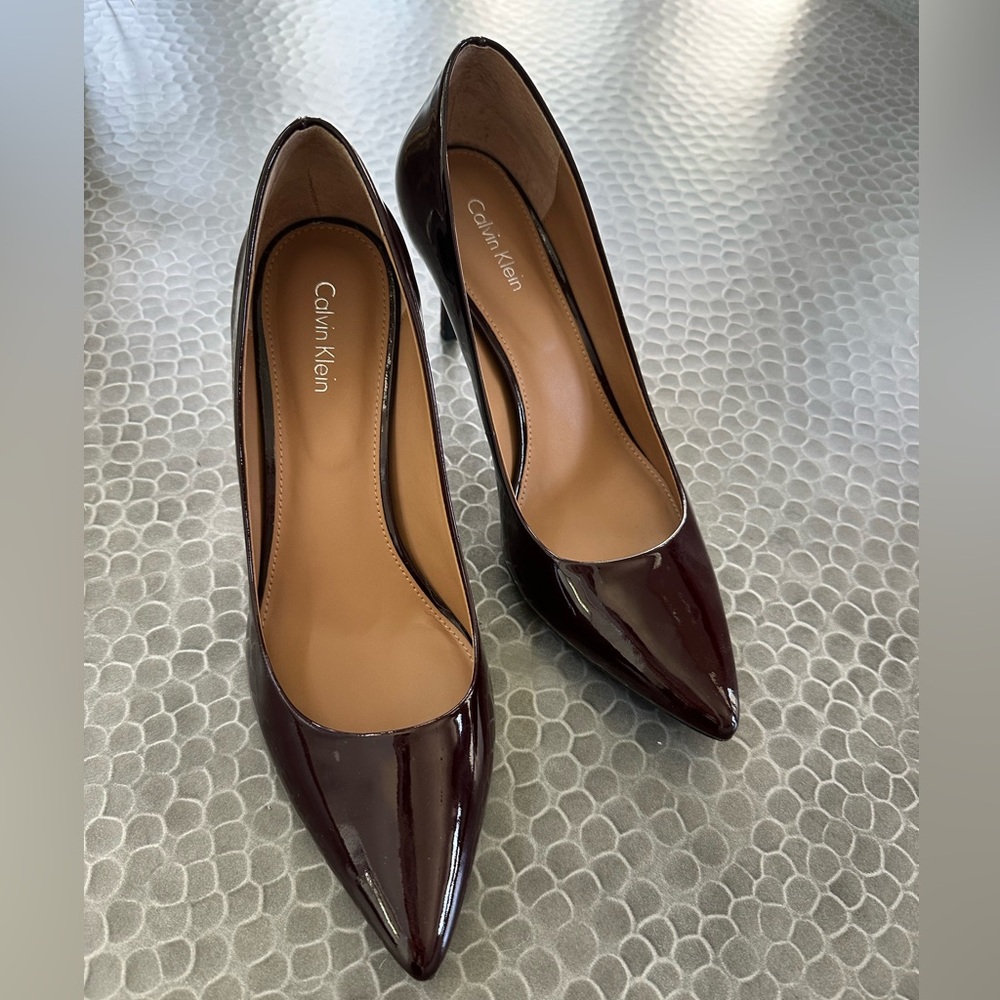 Calvin Klein Gayle Patent Pumps